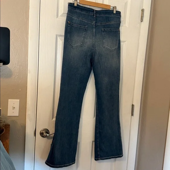 Pilcro The Icon Flare Blue Denim Jeans size 33 - Picture 5 of 8